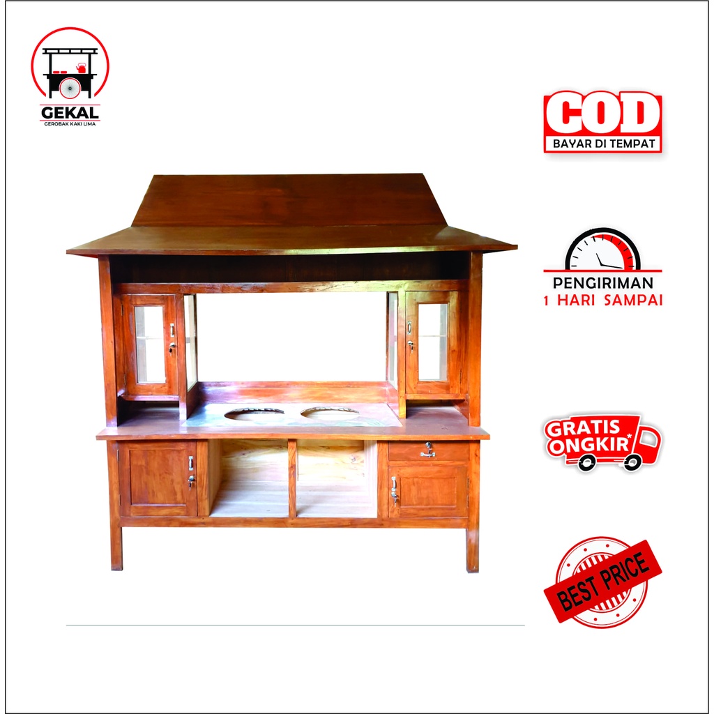 Gerobak Mie Ayam Bakso / Rombong Mie Ayam Bakso Joglo Murah