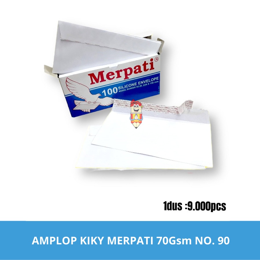 

Amplop Putih Merpati 70 gsm No.90 KIKY
