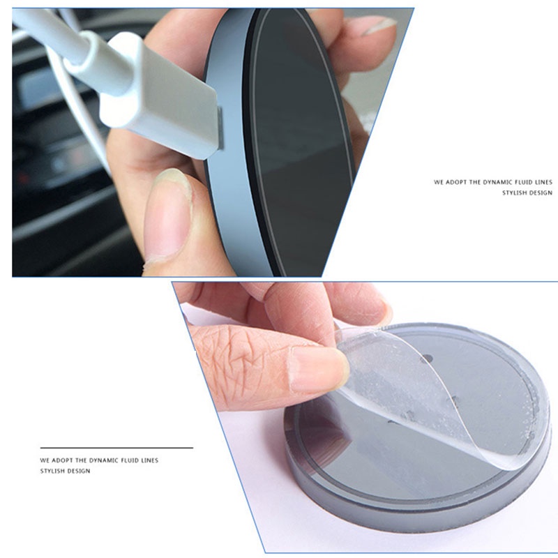 Colorful LED coaster usb light luminous coaster Kap Lampu Hias atmosphere light non-slip cushion colorful lights coaster Lampu Mobil