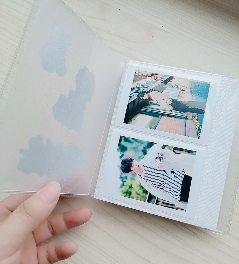 Kawaii Mini Holds 64 Photos Instax Album Jelly Glitter Photo Album for Mini Fuji Instax &amp; Name Card 7s 8 25 50s Mini Photo Album