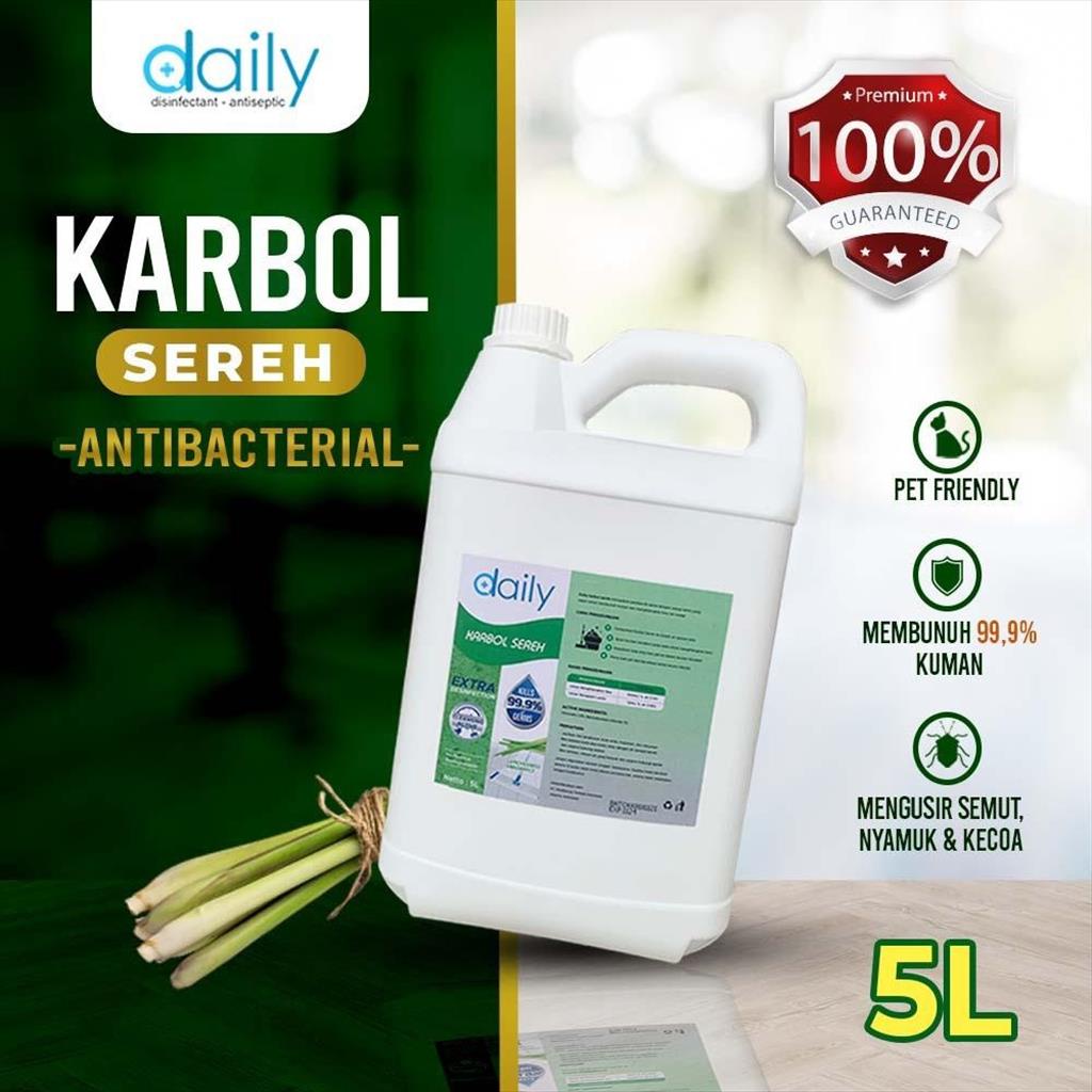 DAILY KARBOL SEREH 5 LITER KONSENTRAT PEMBERSIH LANTAI