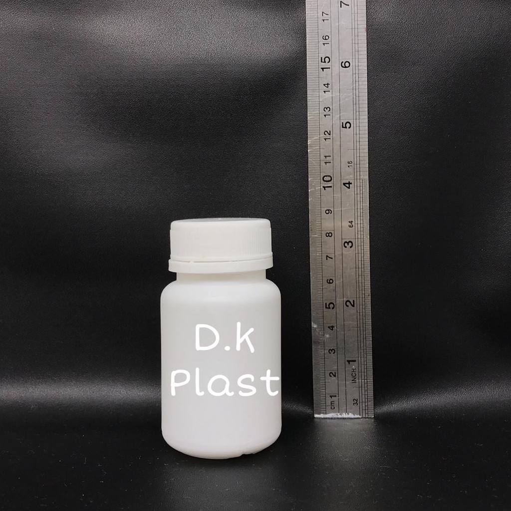 Botol Plastik Obat kapsul isi 60- 80 kapsul dan cairan 80ML (ISI 30PCS)