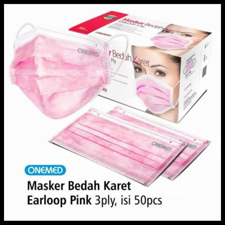 Masker medis Onemed / Masker Earloop 3ply / Masker Onemed Earloop / Masker Bedah Kesehatan / Surgical Mask / Masker 3ply / Masker Bedah 3ply / Masker Mask