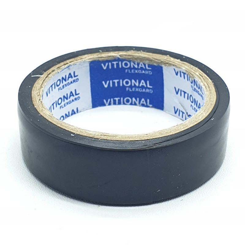 Vitional 18mm x 3/4&quot; x 5 Meter Pvc Tidak Menghantarkan Api / Isolasi Pvc Kabel Listrik Hitam