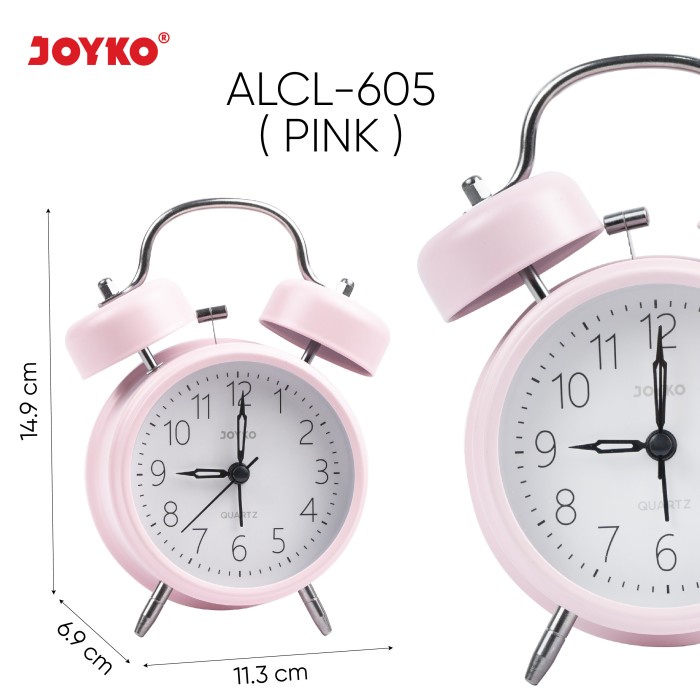 

Jam Beker Dering Beker Alarm Clock Joyko ALCL-605 - Pink