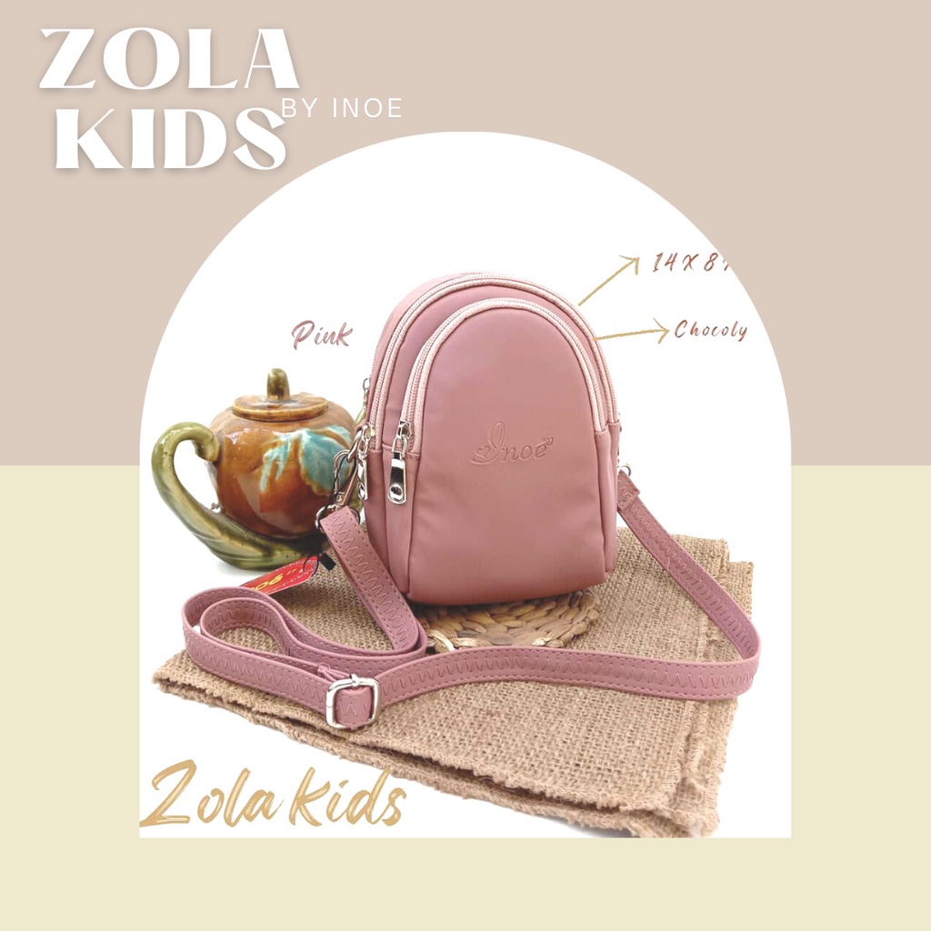 ZOLA KIDS By Inoe original tas selempang slempang bahu slingbag sling bag hp mini kecil luci fashion