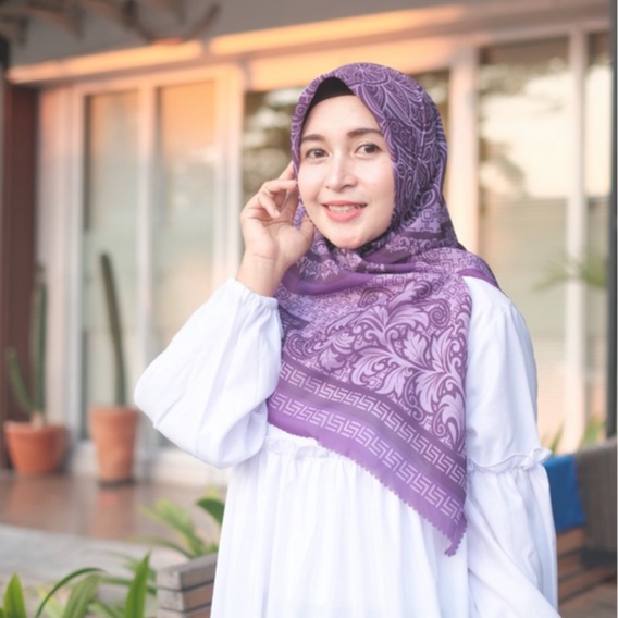 Jual Jilbab Segiempat/Jilbab printing/Jilbab motif/segiempat motif