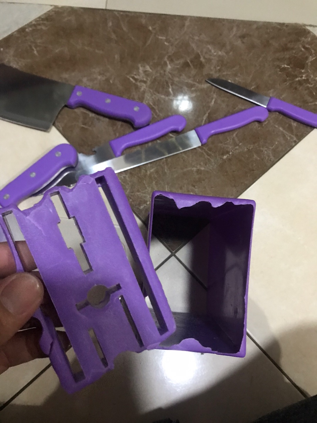 Pisau Set 9 In 1 Murah / Pisau Set Dapur Lengkap + Telenan / Pisau Dapur