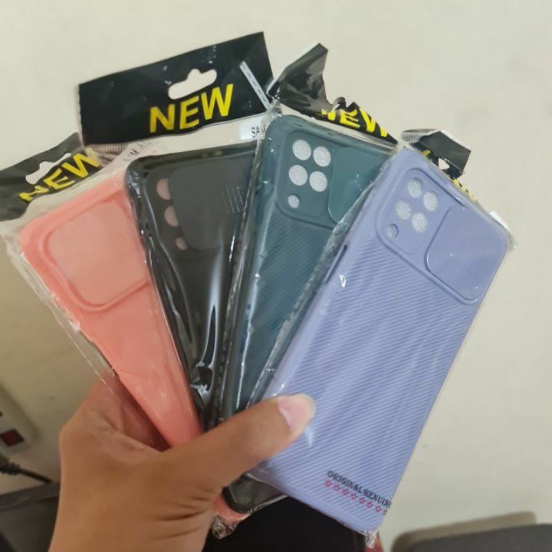 SAMSUNG A03S A02S A12 M12 A21S CASE SLIDE CAMERA SOFTCASE SLIDING KAMERA PROTECT CASE COLOUR