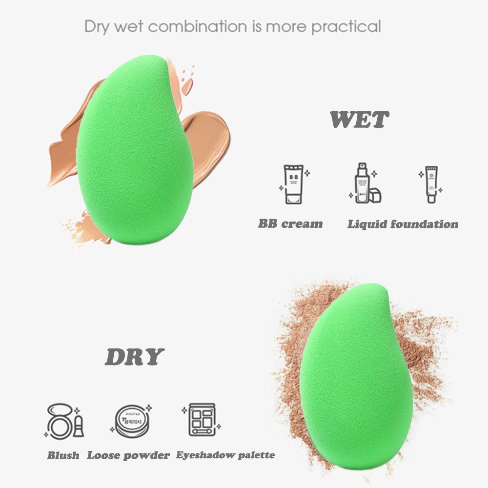 Mango Spons Beauty Blender Bentuk Telur Mangga Untuk Foundation / Bedak