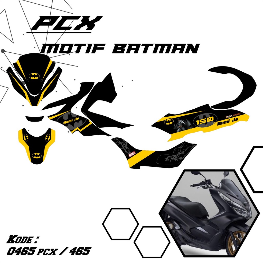 decal sticker stiker pcx 2020, 2022 desain variasi