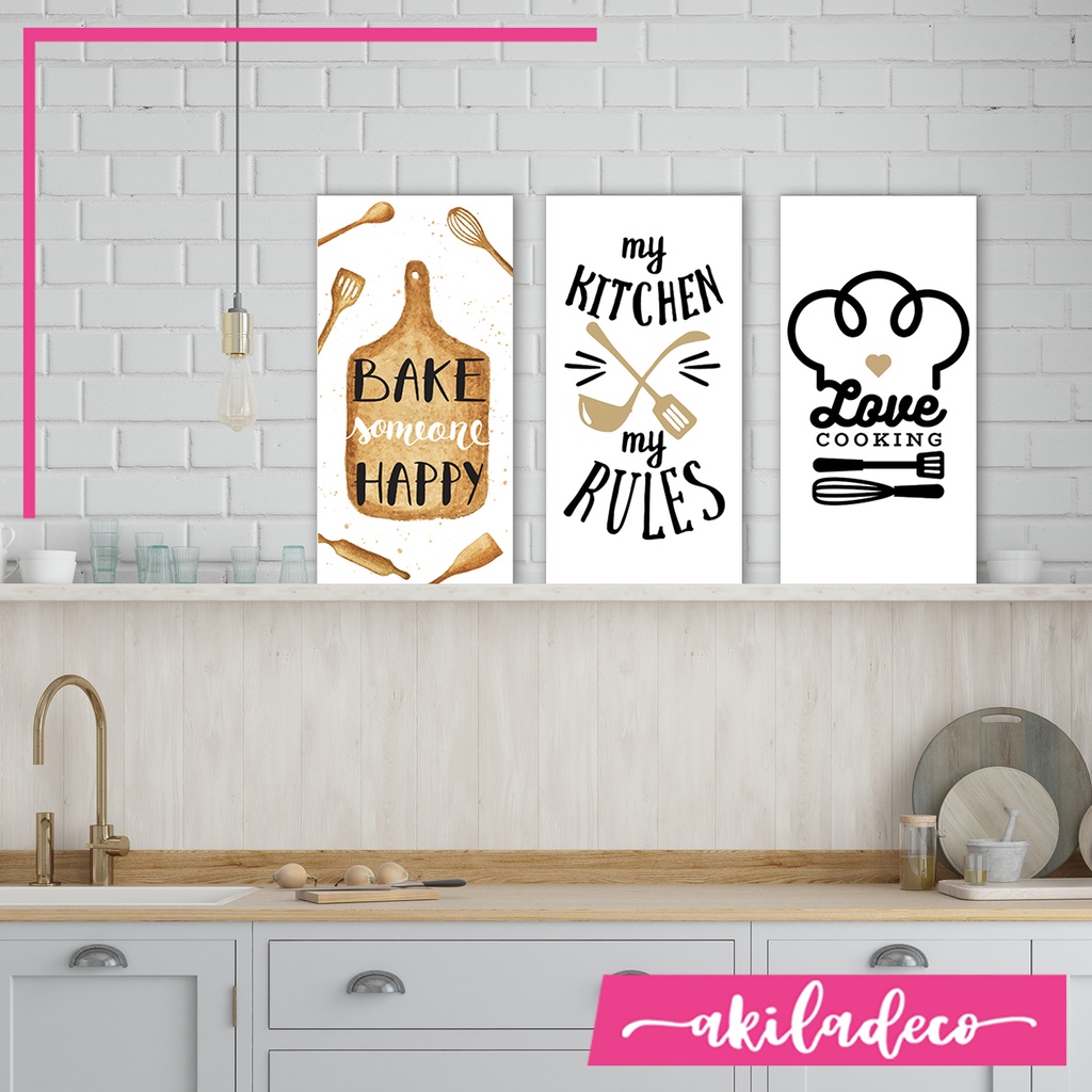 Hiasan dinding Dapur Islami Wall Decor Ruang Makan Tema Food Kitchen Cooking