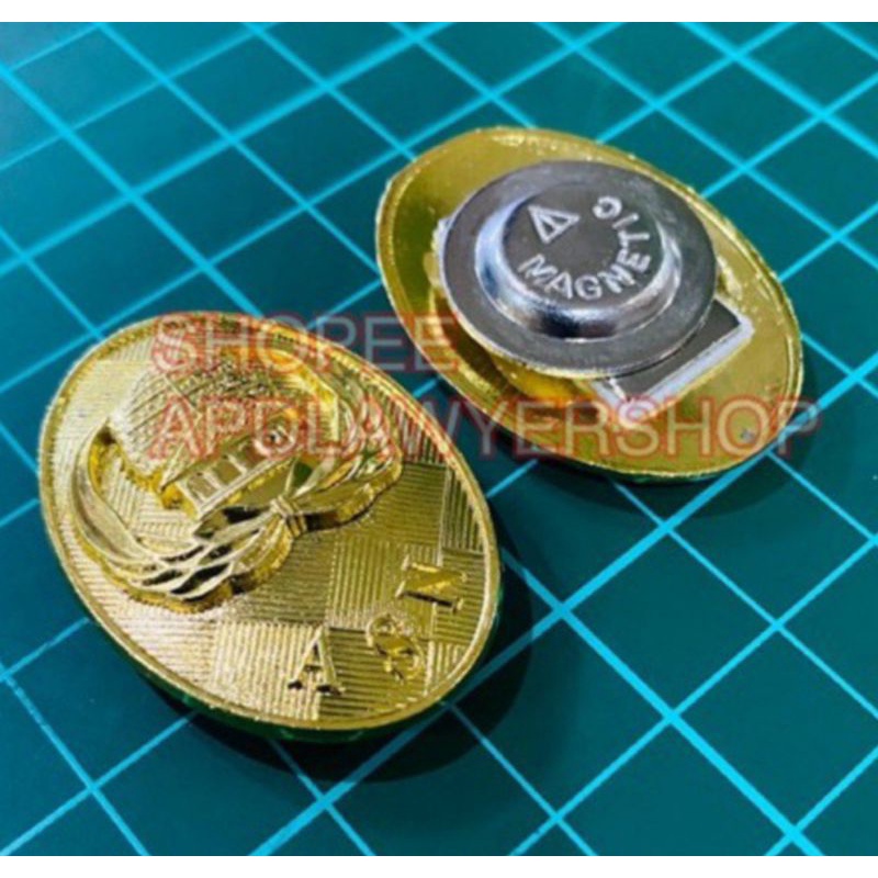 Pin Asn Oval Pin Bros Asn Oval Kuningan Magnet PREMIUM