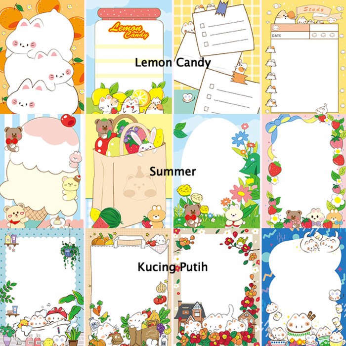 

Memo Vertikal Kartun 9x6cm