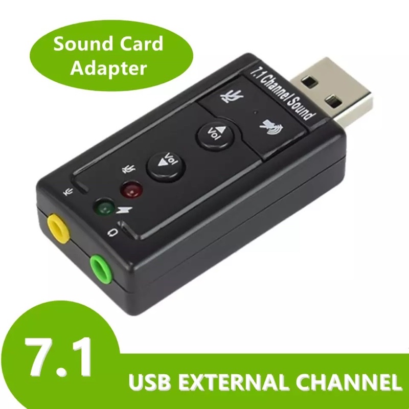 usb Soundcard  7.1 /berkendara gratis/Pasang dan mainkan/Soundcard 7.1 adapter usb /Virtual Channel soundcard