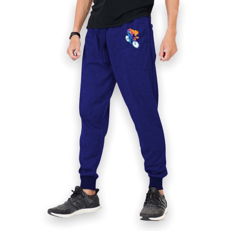 Lilipop.id Celana Joger Pria Gowes Sepeda Training Jogger Olahraga Pants Yoga Gym