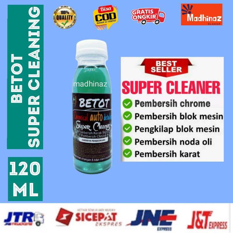 betot Super cleaner / Pembersih chrome / Pembersih kerak mesin / Pembersih blok mesin