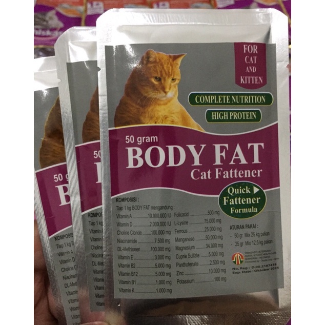 BODY FAT Penggemuk Badan Kucing