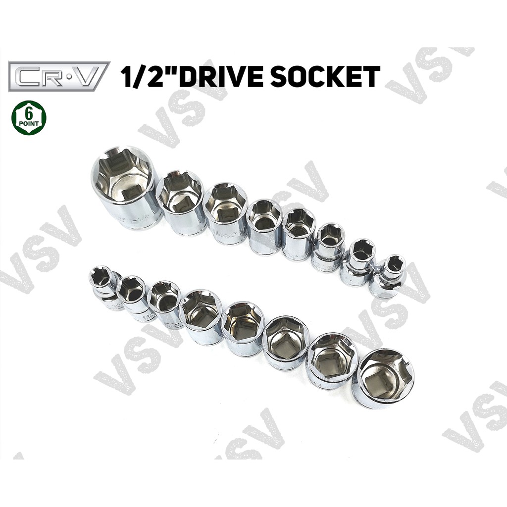 Gestar Socket 1/2&quot;Dr 6PT 31-32mm Kunci Shock Kunci Sock Kunci Sok