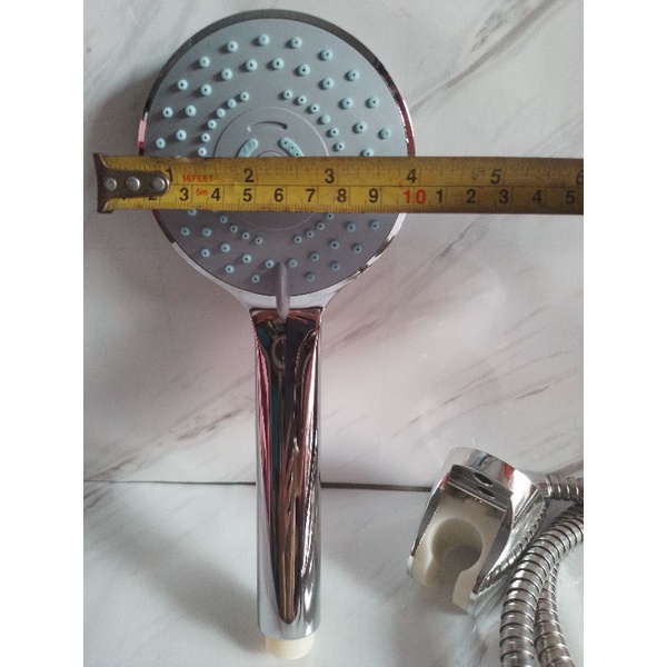 Selang hand shower besar selang stainless lengkap kepala shower