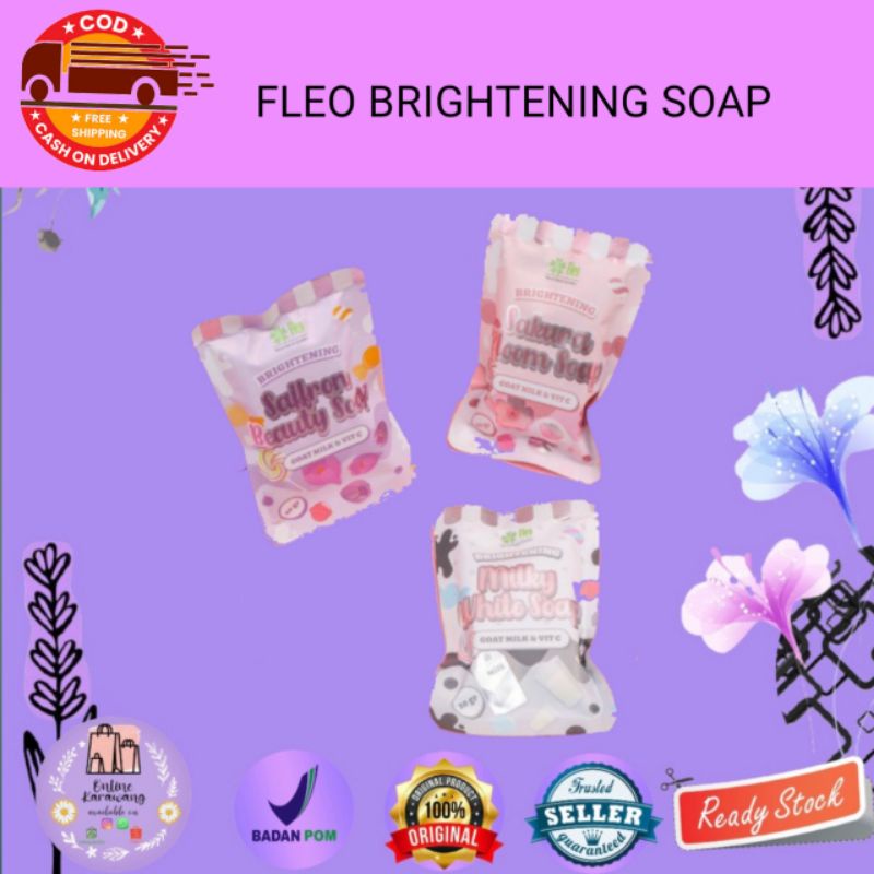 FLEO BRIGHTENING SOAP BAR 20GRAM BPOM