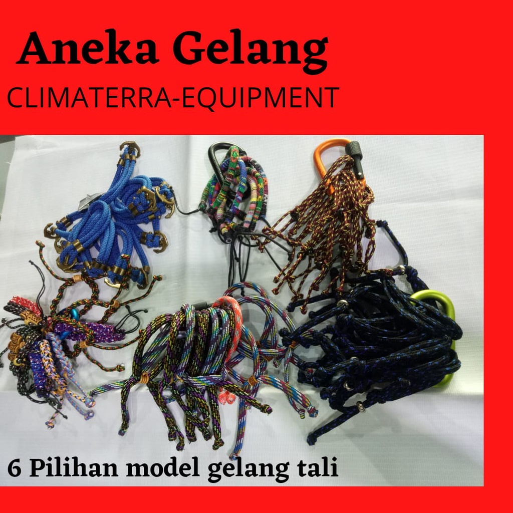 ANEKA GELANG TALI AKSESORIS PRIA WANITA OUTDOOR