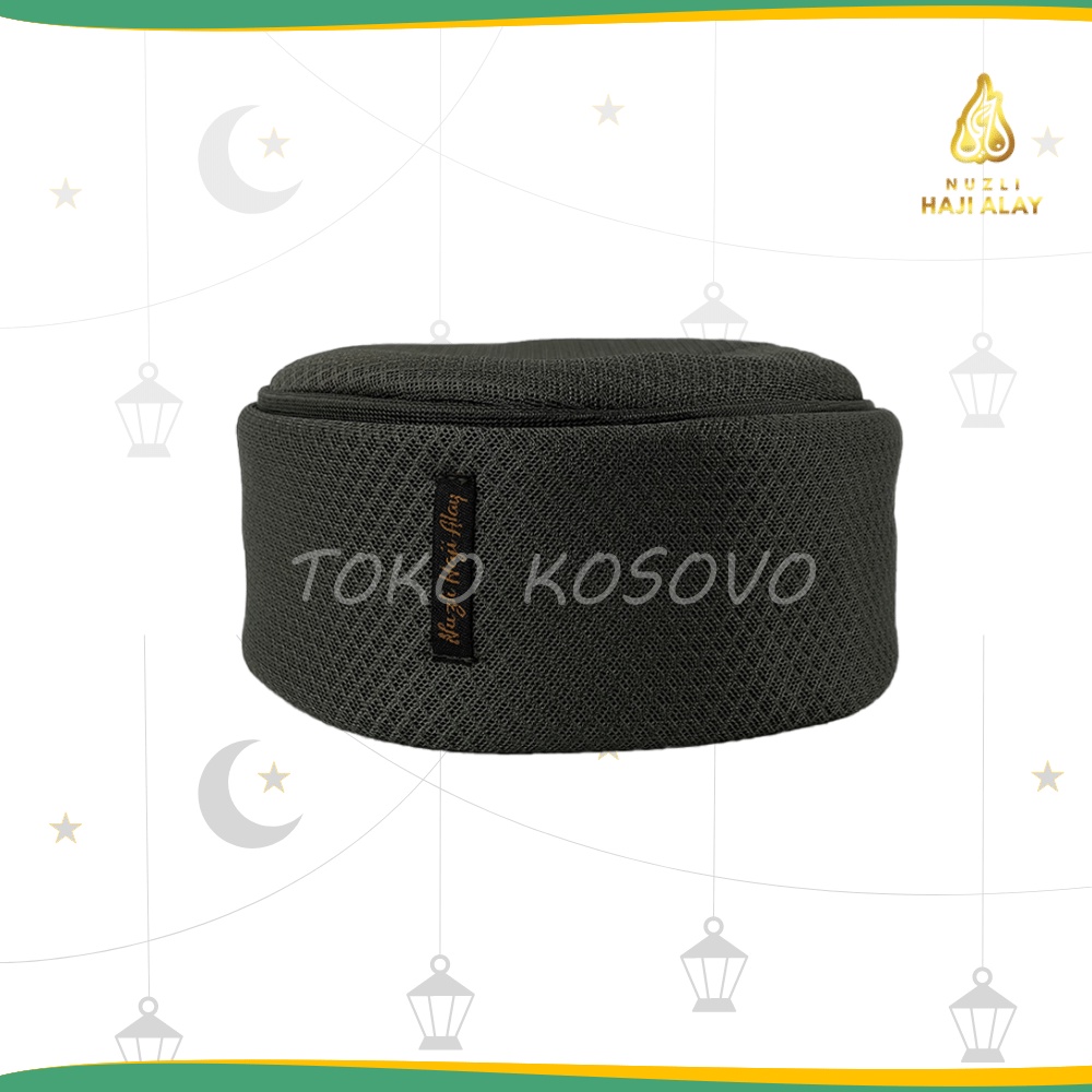 GROSIR (10 Pcs) Peci Lipat Mesir Habasya Premium Haji Alay Kopiah  Kain Hitam Putih Kopyah Sholat Maiyah Cak Nun Kopeah Santri Bulat Pria Anak Dewasa Laki Murah Motif Rosal Hat Polos Jaring Madun Pakol Habasa Malaysia Oman Assagofah Madinah NU Paket Usaha