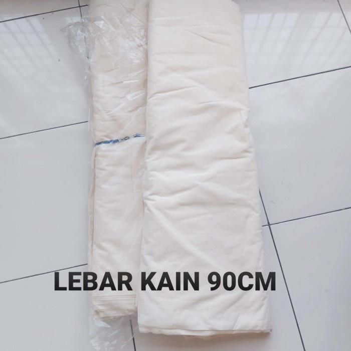 Harga100cm Kain Blaco Blacu Belacu Kain Kanvas Meteran Lukis Tas Kain