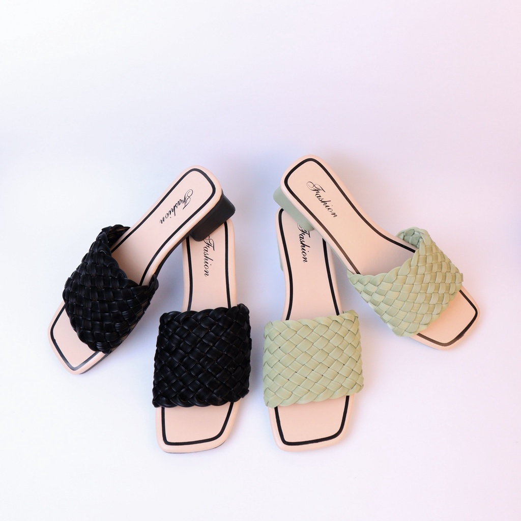 Thalia Fashion Heels 3,5CM Wanita/ Sandal Kepang Wanita