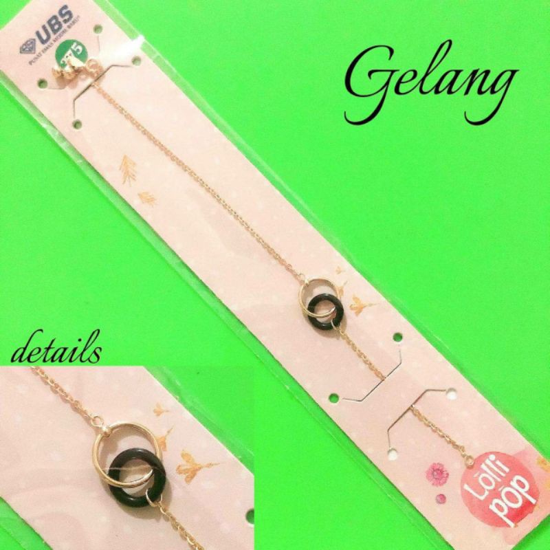 Kalung, gelang serut, anting, giwang Lollipop 8K