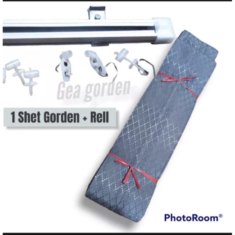 GORDEN PINTU KAMAR 1 SET DENGAN BESINYA Gorden sido | Gorden murah | Gorfen Jendela | Gorden minimli