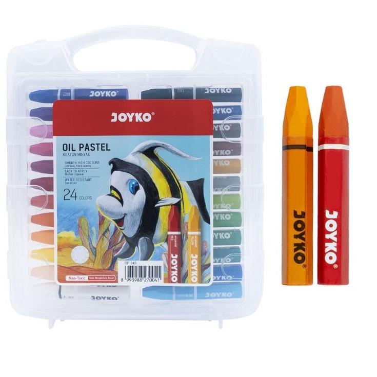 

Ready Terupdate Crayon Joyko / Oil pastel Joyko 24 warna / (1pak)