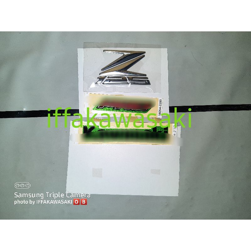 emblem stiker timbul kawasaki Z125 original
