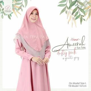 KHIMAR 2 WARNA  KERUDUNG  2 WARNA  2 LAYER KERUDUNG  PESTA 