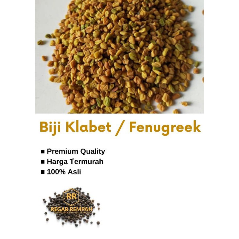 Jual [100 Gram] Fenugreek Biji Klabet Methi Seeds Halba Hulbah