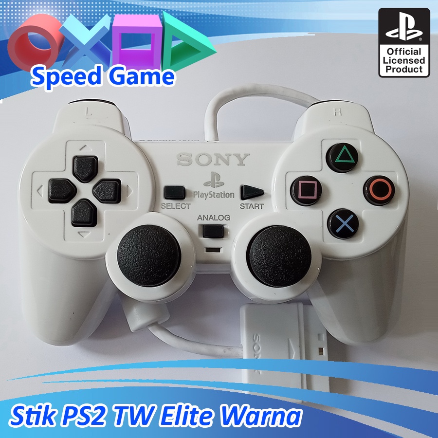 Stick stik PS2 PS 2 TW Hitam ELITE stik ps2 ps stik PlayStation/stik getar merek ELITE 02