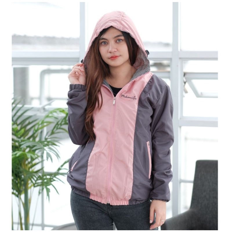 Jaket Wanita Valencia Jaket Hoodie Wanita Jaket Bolak Balik Terbaru ini