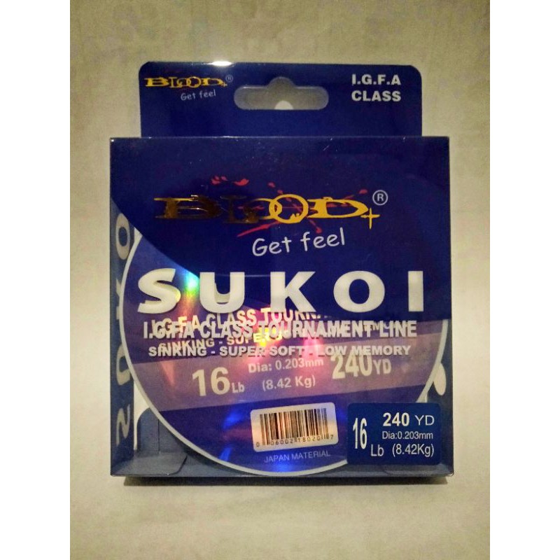 senar pancing blood sukoi