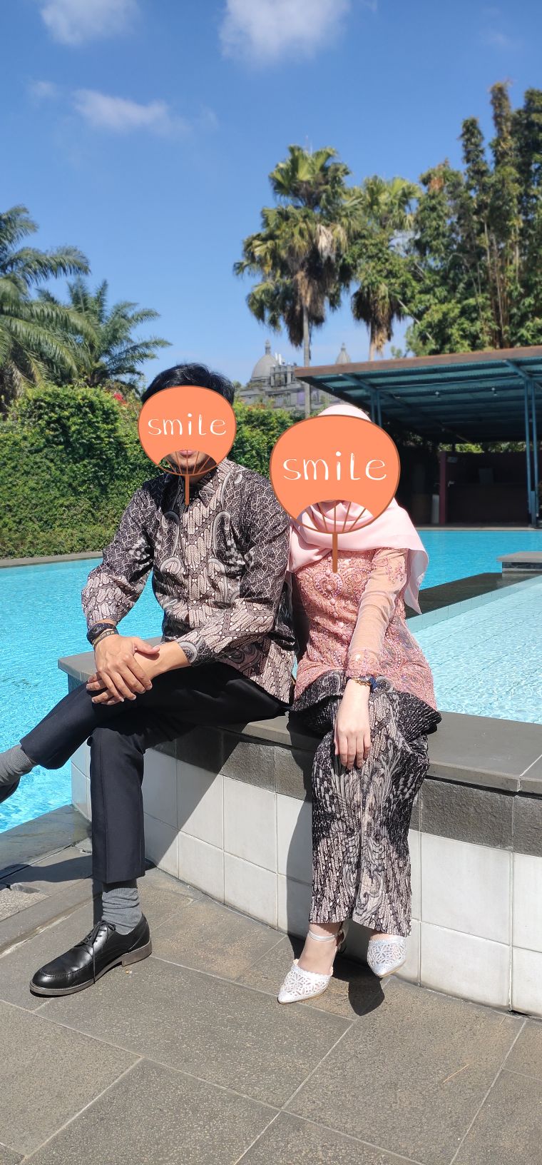 Batik Couple / Baju Batik Couple / Batik Set / Batik Lengan Panjang / Rok Set