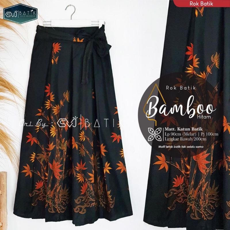 SET ROK BLOUSE BATIK BAMBOO UJS HALUS PREMIUM