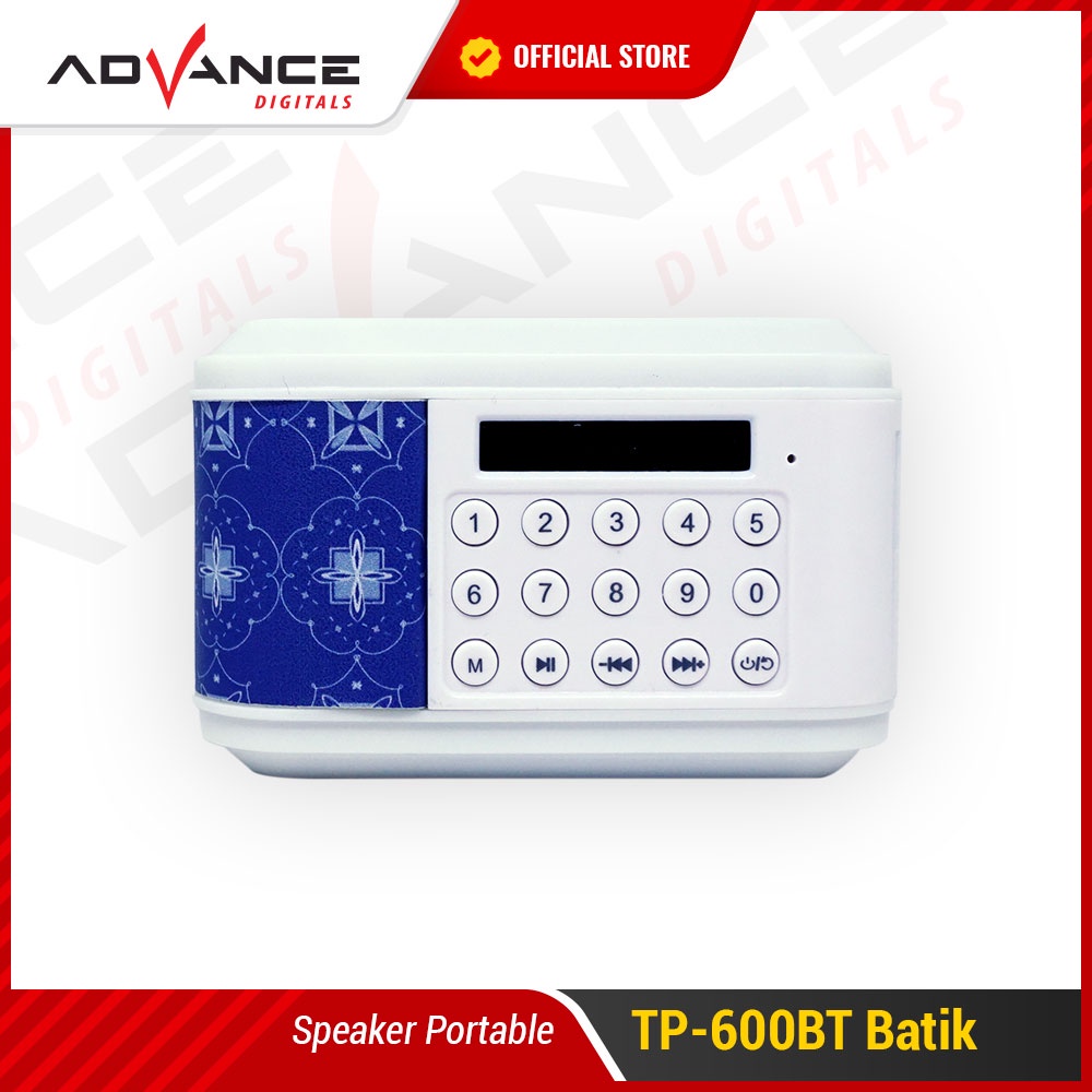 Advance Digitals TP600BT Speaker Bluetooth - Corak Batik