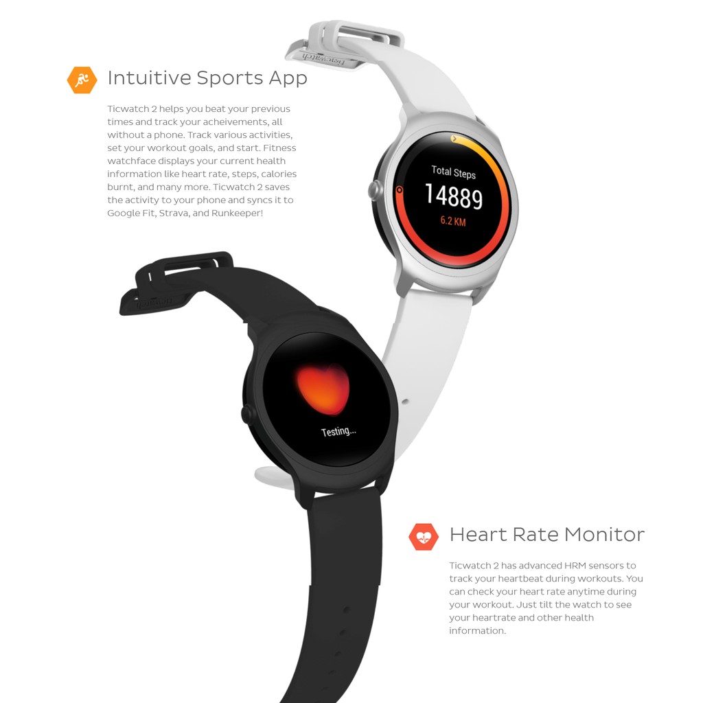 ticwatch pro heart rate google fit