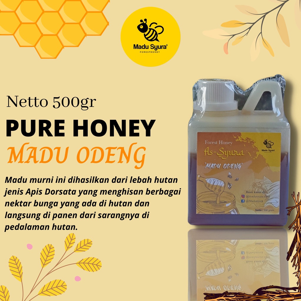 

Madu Hutan Asli (500Gr) - Madusyura 100% Forest Honey - Madu Odeng (Jawa Barat)