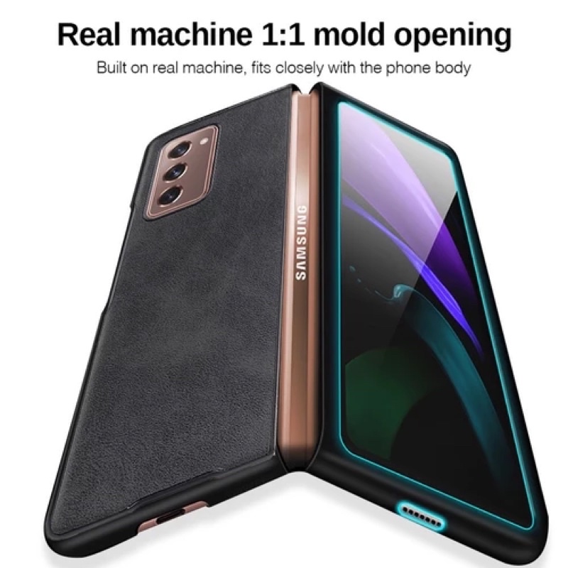 Luxury Leather Texture Back Cover for Samsung Galaxy Z Fold2