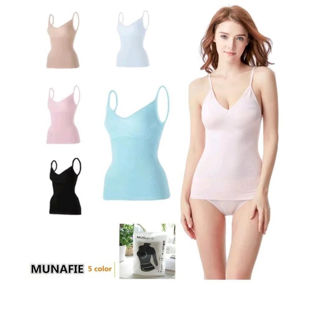 Munafie Atasan Wanita Slimming Body Shaper Camisole Korset Pelangsing