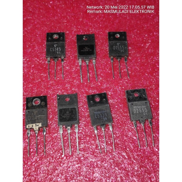 10 Pcs Transistor Horisontal Cabutan Horizontal Bekas Transistor Final Murah Berkualitas