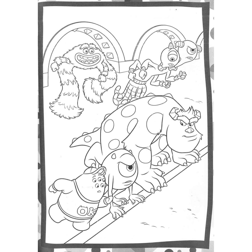 Buku Mewarnai Disney Pixar Super Colouring Book with Over 80 Stickers and 8 Coloring Pencils-3
