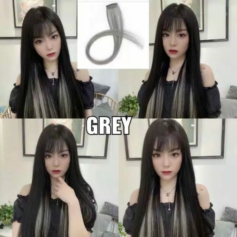 RCS ✔️  hairclip highlight hairclip warna warni hairclip extension