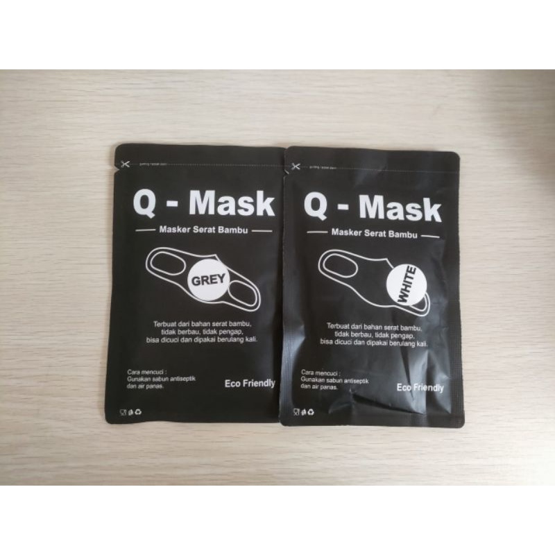 Q MASKER ORIGINAL SERAT BAMBU ALAMI - Masker Korea-other-other