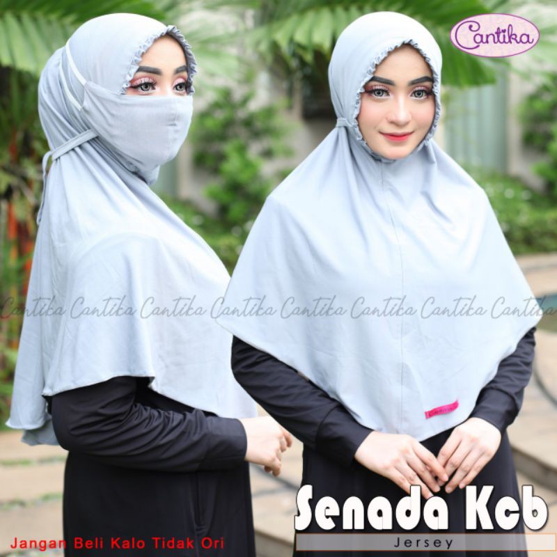 BERGO MARYAM KCB/HIJAB SYRIA NON PET/JILBAB INSTAN SENADA KCB FREE MASKER ORIGINAL CANTIKA